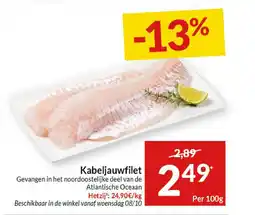 Intermarché Kabeljauwfilet aanbieding