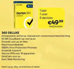 CompuDeals Norton 360 Deluxe aanbieding