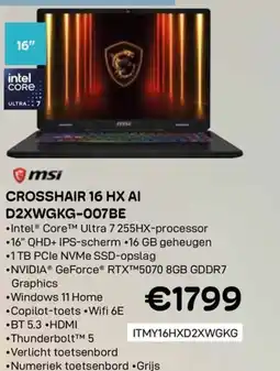 CompuDeals Crosshair 16 hx ai d2xwgkg-007be aanbieding