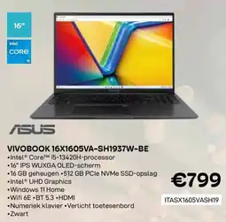 CompuDeals Vivobook 16x1605va-sh1937w-be aanbieding