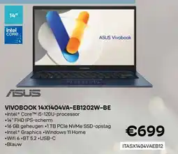 CompuDeals Vivobook 14x1404va-eb1202w-be aanbieding