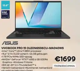 CompuDeals Asus Vivobook pro 15 oledn6506cu-ma040ws aanbieding