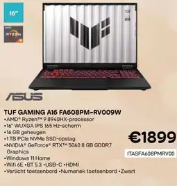 CompuDeals Asus Tuf gaming a16 fa608pm-rv009w aanbieding