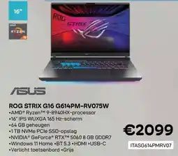CompuDeals Asus rog strix g16 g614pm-rv075w aanbieding