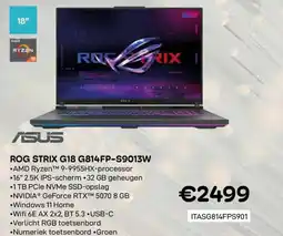 CompuDeals Asus rog strix g18 g814fp-s9013w aanbieding
