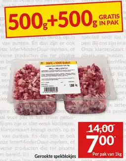 Intermarché Gerookte Spekblokjes aanbieding