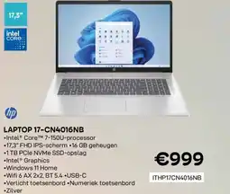 CompuDeals Hp laptop 17-cn4016nb aanbieding
