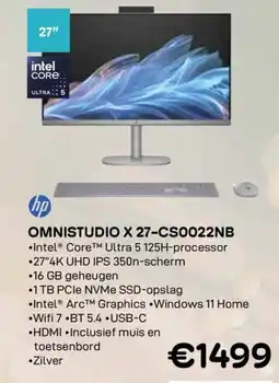 CompuDeals Hp omnistudio x 27-cs0022nb aanbieding