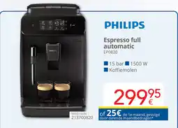 Eldi Philips Espresso full automatic EP0820 aanbieding