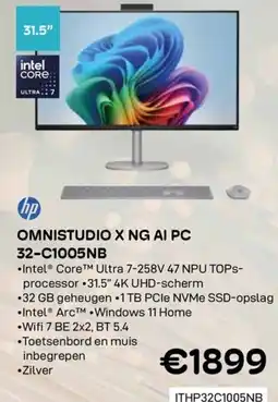 CompuDeals Hp omnistudio x ng ai pc 32-c1005nb aanbieding
