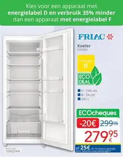 Eldi FRIAC Koeler aanbieding