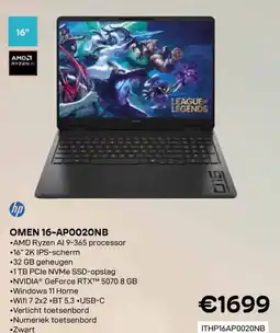 CompuDeals Hp Omen 16-apo020nb aanbieding