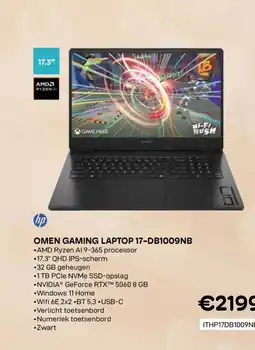 CompuDeals Hp Omen gaming laptop 17-db1009nb aanbieding