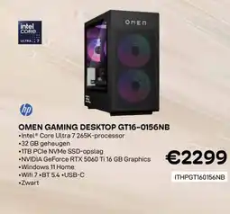 CompuDeals Hp Omen gaming desktop gt16-0156nb aanbieding