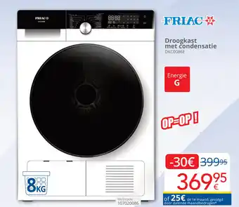 Friac Droogkast met condensatie DKC0086E