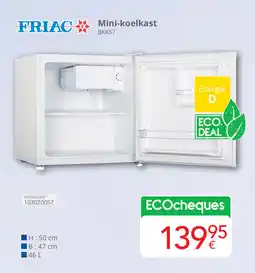 Eldi Friac Mini Koelkast BKK57 aanbieding