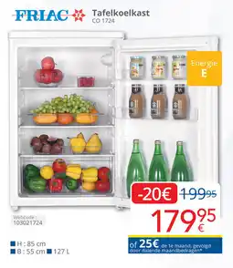 Eldi Friac Tafelkoelkast CO 1724 aanbieding