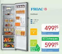 Eldi Friac Koelkast CO58021X aanbieding