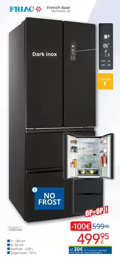 Eldi Friac French Door SBS7056DIX 4D aanbieding