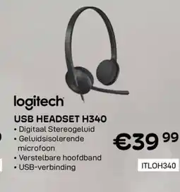 CompuDeals Logitech usb headset h340 aanbieding