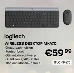 CompuDeals Logitech Wireless desktop mk470 aanbieding