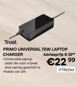 CompuDeals Trust Primo universal 70w laptop charger aanbieding