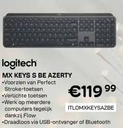 CompuDeals Logitech Mx keys s be Azerty aanbieding