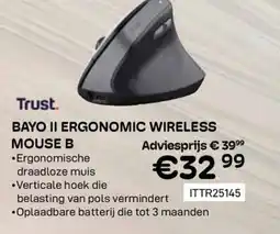 CompuDeals Trust Bayo ii ergonomic wireless aanbieding