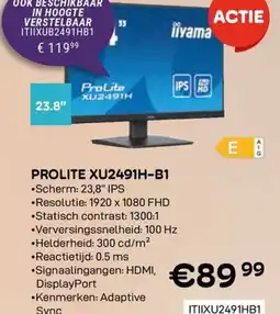 CompuDeals Prolite xu2491h-b1 aanbieding