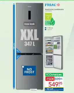 Eldi Friac Koel/vries combinatie UD36041XNF aanbieding