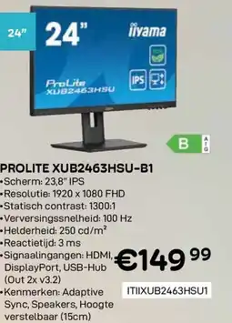 CompuDeals Prolite xub2463hsu-b1 aanbieding