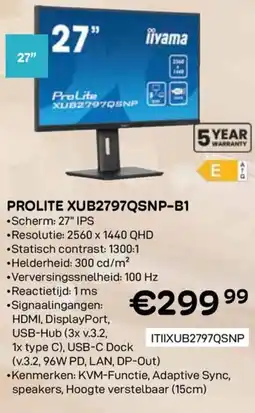 CompuDeals Prolite xub2797qsnp-b1 ] aanbieding