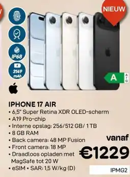 CompuDeals Iphone 17 air aanbieding