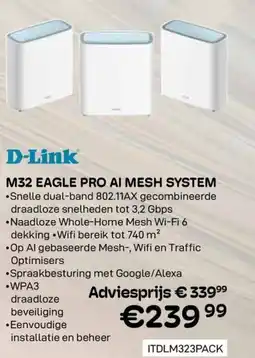 CompuDeals D-link m32 Eagle pro ai mesh system aanbieding