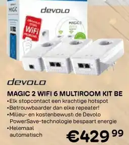 CompuDeals Devolo Magic 2 wifi 6 multiroom kit be aanbieding