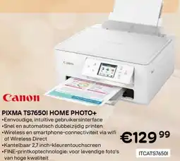 CompuDeals Canon Pixma ts76501 home photo+ aanbieding