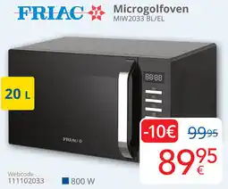 Eldi FRIAC Microgolfoven MIW2033 BL/EL aanbieding