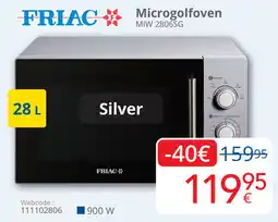 Eldi Friac Microgolfoven MIW 2806SG aanbieding