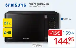 Eldi Samsung Microgolfoven MG23B3515AK/EN aanbieding