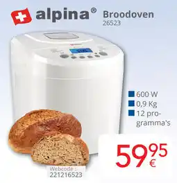 Eldi Alpina Broodoven 26523 aanbieding