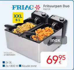 Eldi Friac Frituurpan Duo F601IX aanbieding