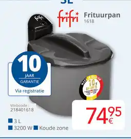 Eldi frifri Frituurpan 1618 aanbieding