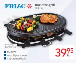 Eldi Friac Raclette-grill RC-8150 aanbieding