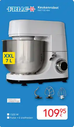 Eldi Friac Keukenrobot KM7150 WH aanbieding