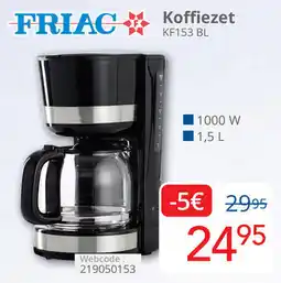 Eldi Friac Koffiezet KF153 BL aanbieding
