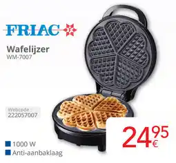 Eldi Friac Wafelijzer WM-7007 aanbieding