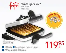Eldi frifri Wafelijzer 4x7 aanbieding