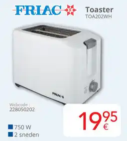 Eldi Friac Toaster TOA202WH aanbieding