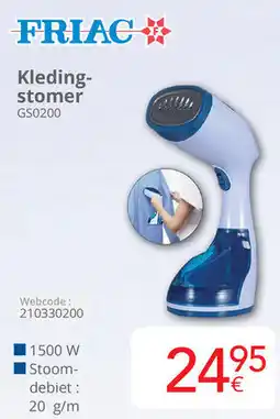Eldi Friac Kledingstomer GS0200 aanbieding