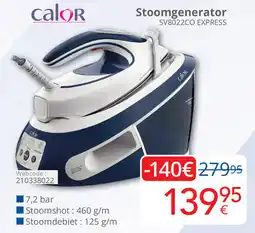 Eldi calor Stoomgenerator SV8022CO EXPRESS aanbieding